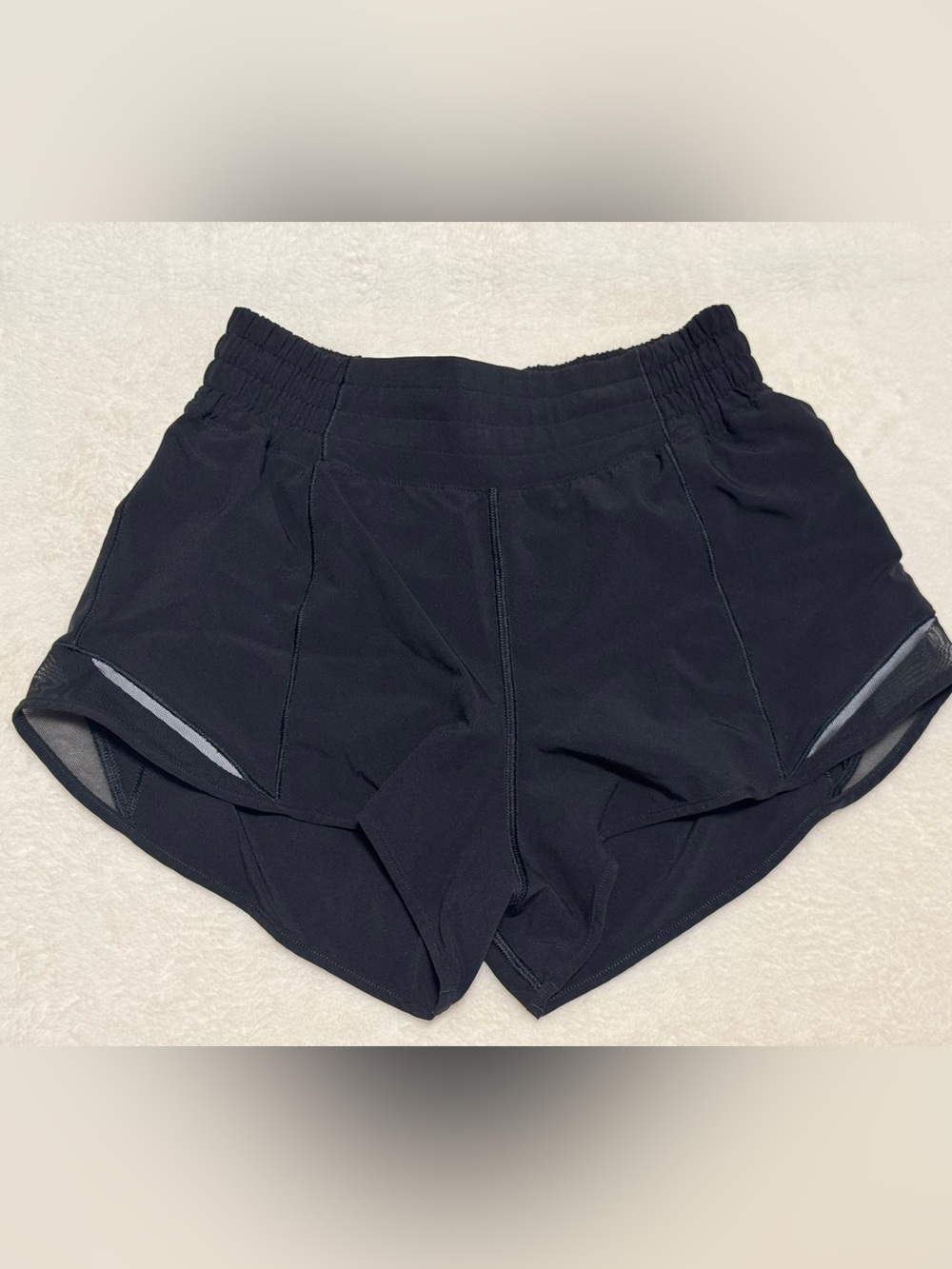 Black Lululemon Hotty Hot shorts